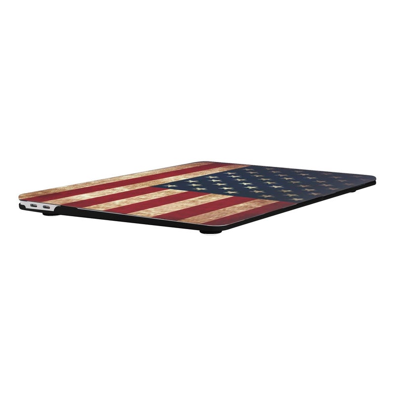 UESWILL Hard Case Cover Compatible with 2022 2021 2020 2019 2018 MacBook Air 13 inch M1 with Retina Display & Touch ID Model M1 A2337 A2179 A1932 + Microfiber Cloth, US Flag - Image 5